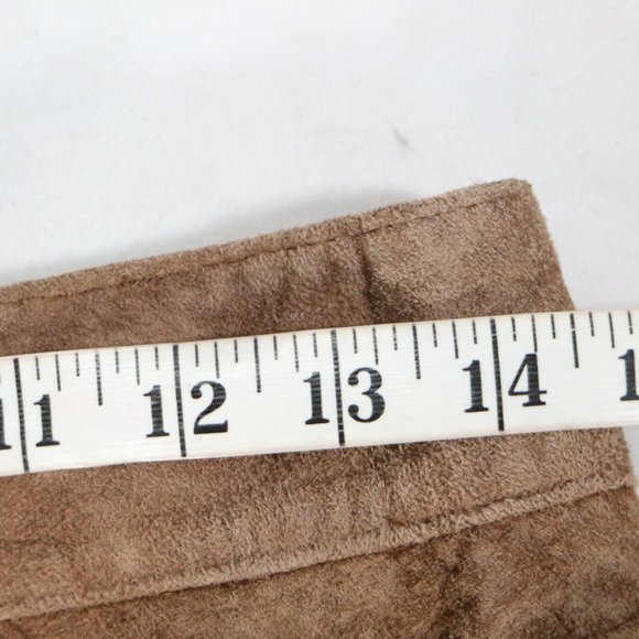 VTG LORD & TAYLOR Silky Suede Leather Skirt Sz 10 Women - Picture 12 of 13